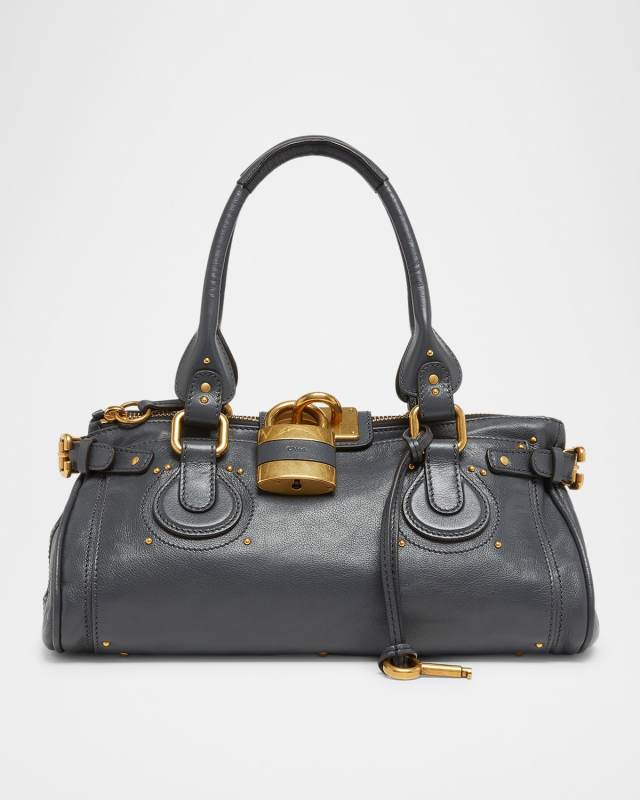 Paddington Padlock Shoulder Bag in Leather